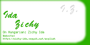 ida zichy business card